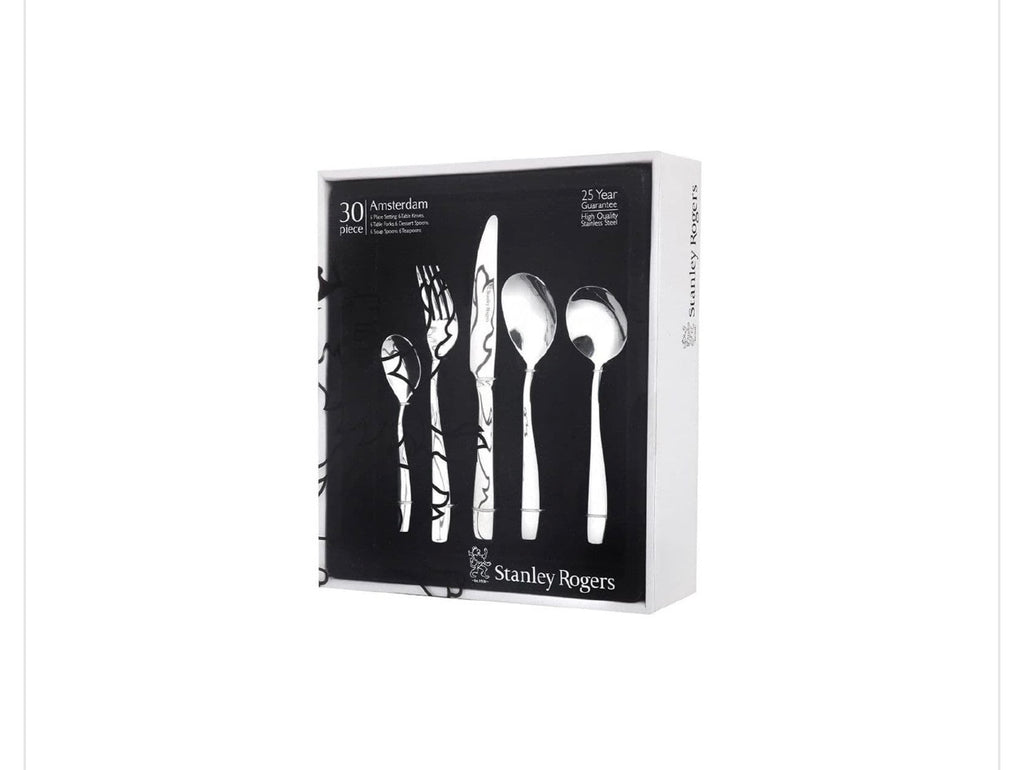 Stanley Rogers Amsterdam 30 Piece Cutlery Set Stainless Steel