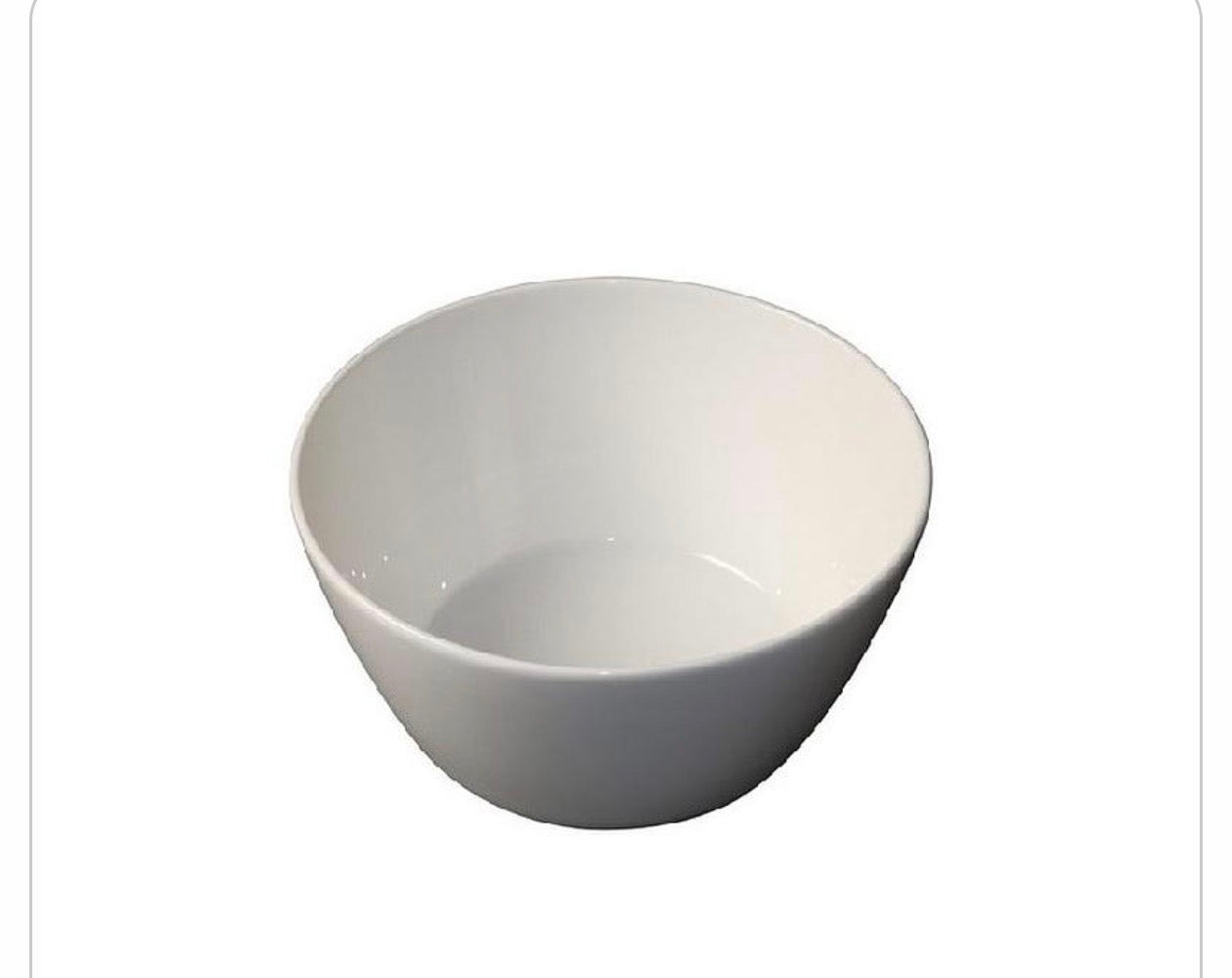 Bowl Round Deep Flared 1240mL 175x90mm White Album Royal Porcelain - each