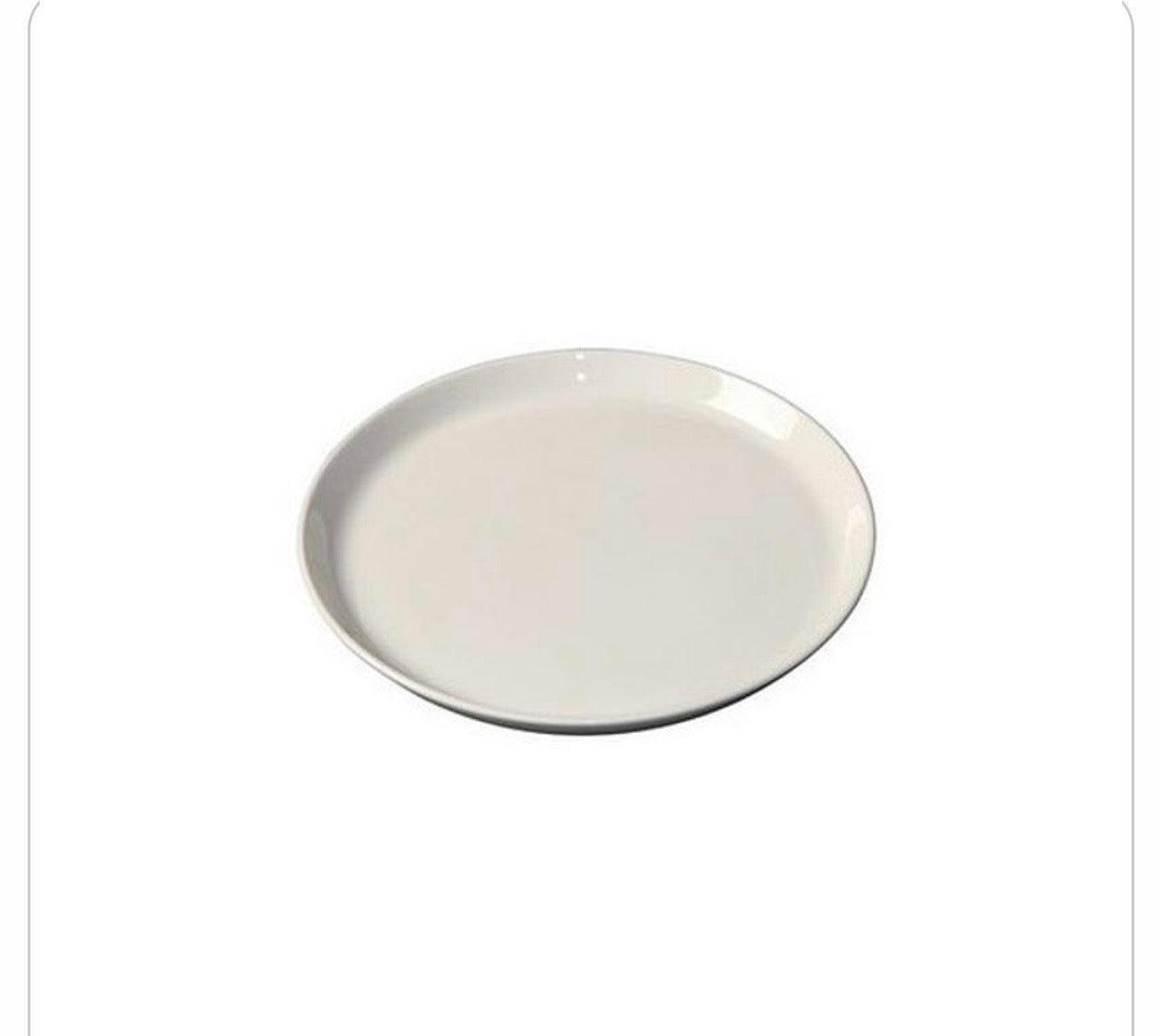 Plate Round Flared Coupe 190x20mm White Album Royal Porcelain - each