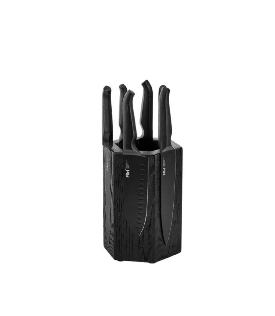 Furi Hexagonal Magnetic Knife & Block 7pc Set