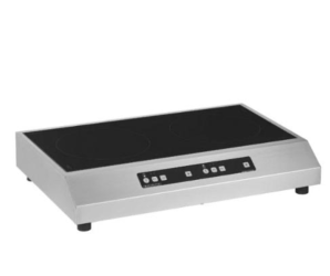 Induction Cooktop 2 Zone Side 590x385x110mm Ceramic Glass Top 3kW 15Amp Geoline Adventys