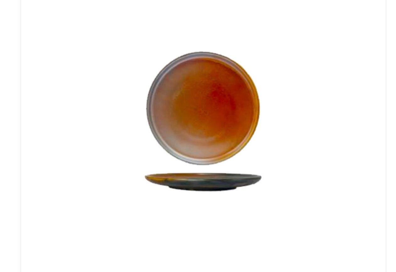 Round Plate 200mm Rust