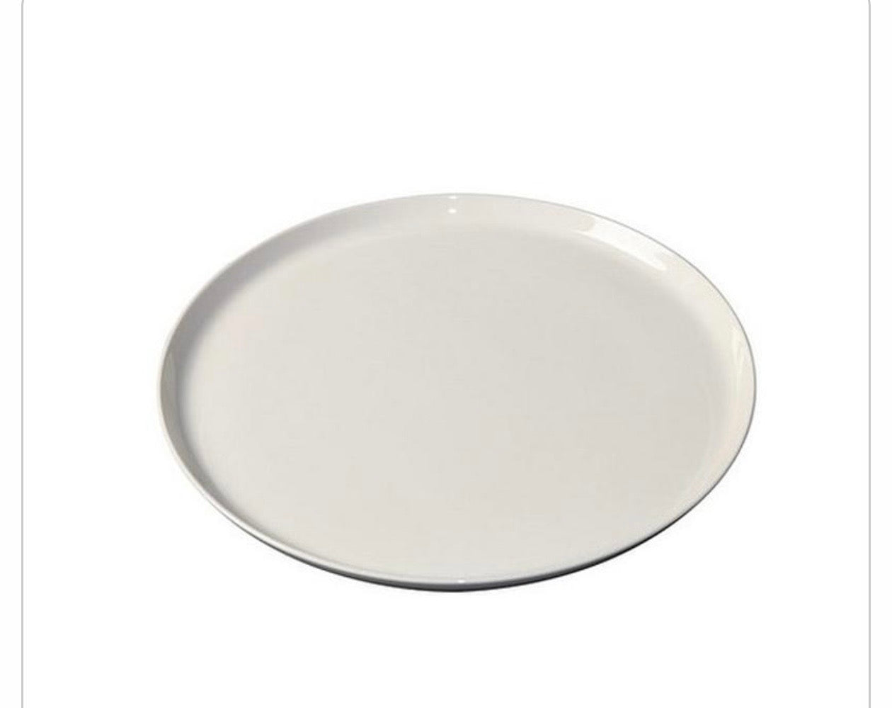 Plate Round Flared Coupe 285x20mm White Album Royal Porcelain - each