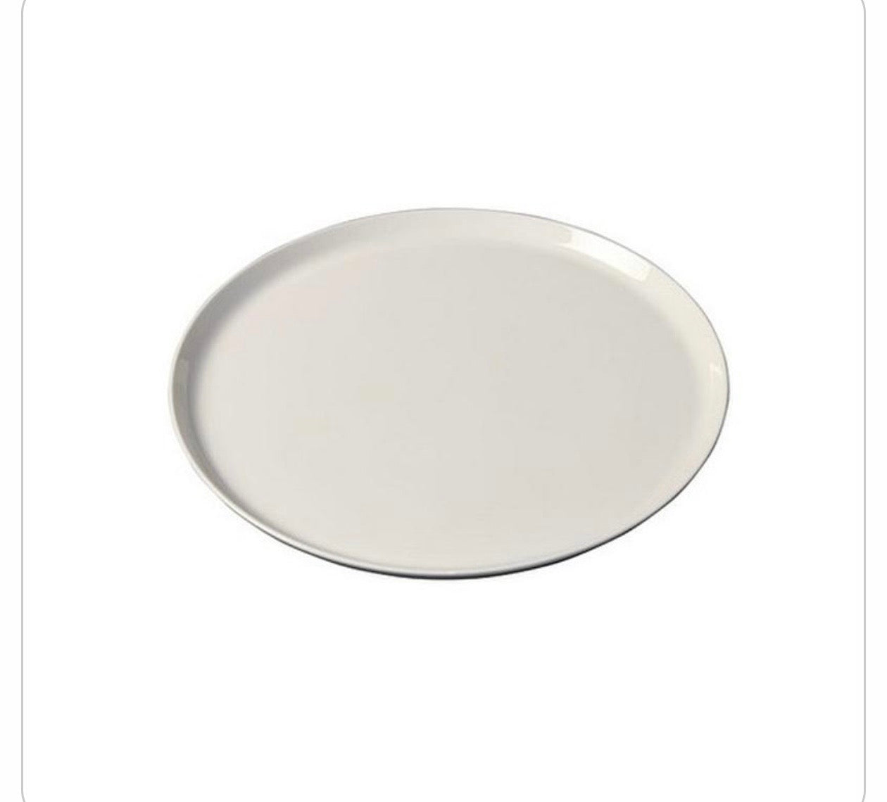 Plate Round Flared Coupe 270x20mm White Album Royal Porcelain - each