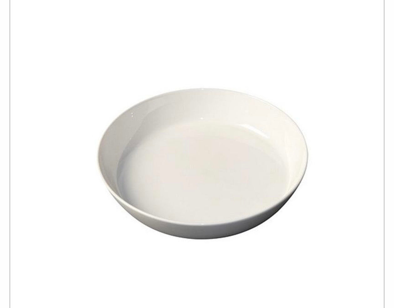 Bowl Round Flared 230x50mm 1250mL White Album Royal Porcelain -each