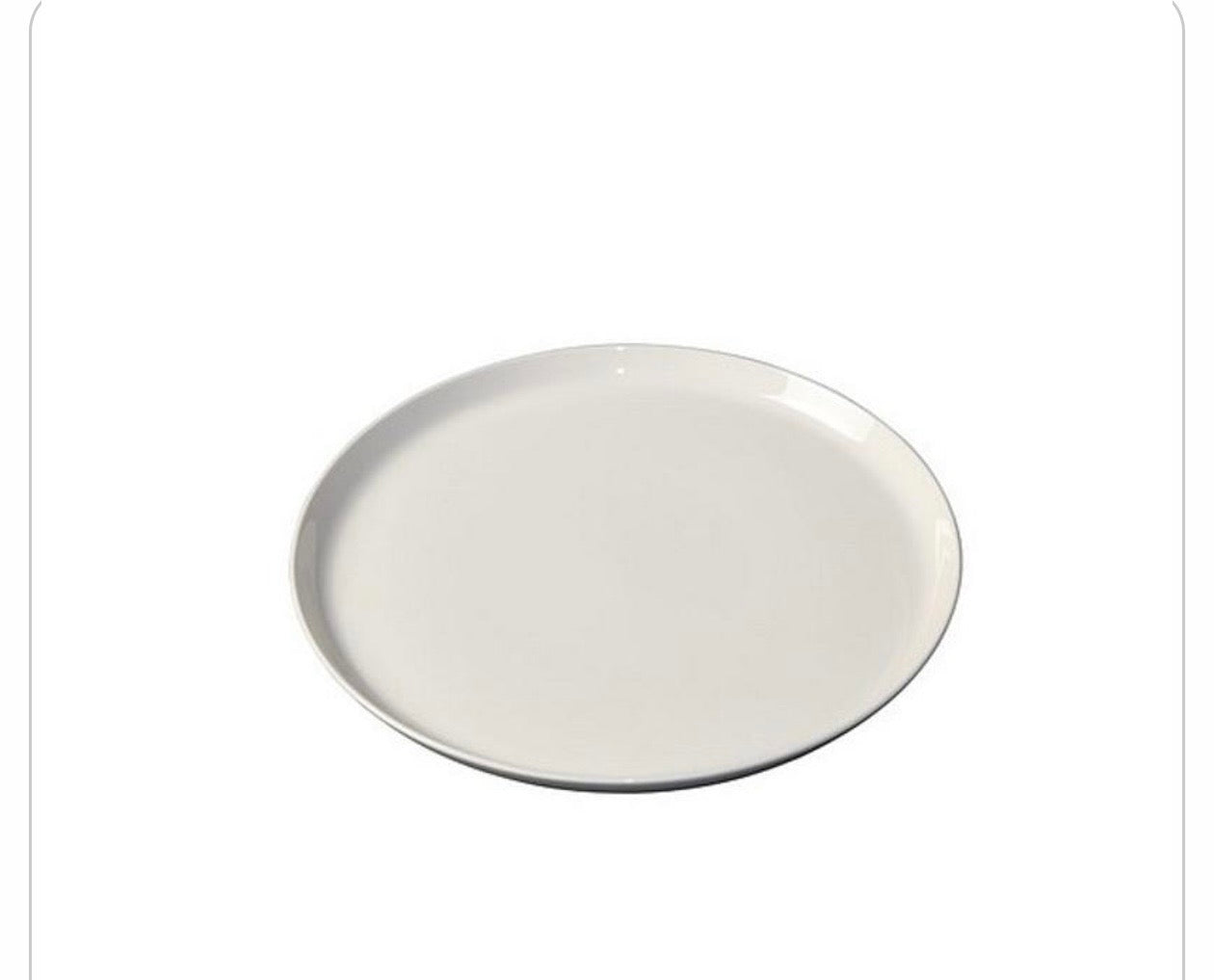 Plate Round Flared Coupe 240x20mm White Album Royal Porcelain