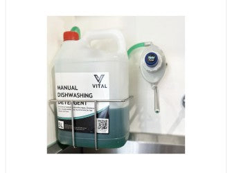 Vital Chemical Basket Stainless Steel 5L Bottles